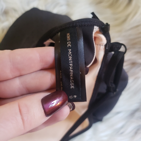 New Black & Nude High Neck Body Suit - Picture 3 of 8